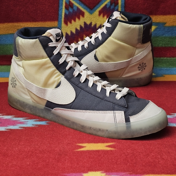 Nike Blazer Mid 77 Move to Zero Armory Navy Mens Shoes Size 14 Lace Up High Top